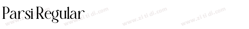 Parsi Regular字体转换